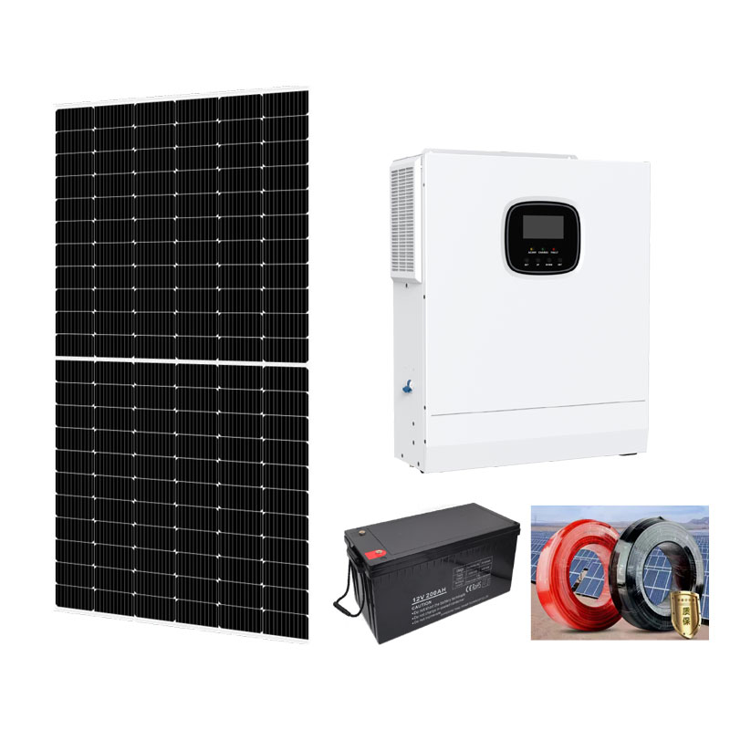 Sistema de energía solar híbrido de 5 KW